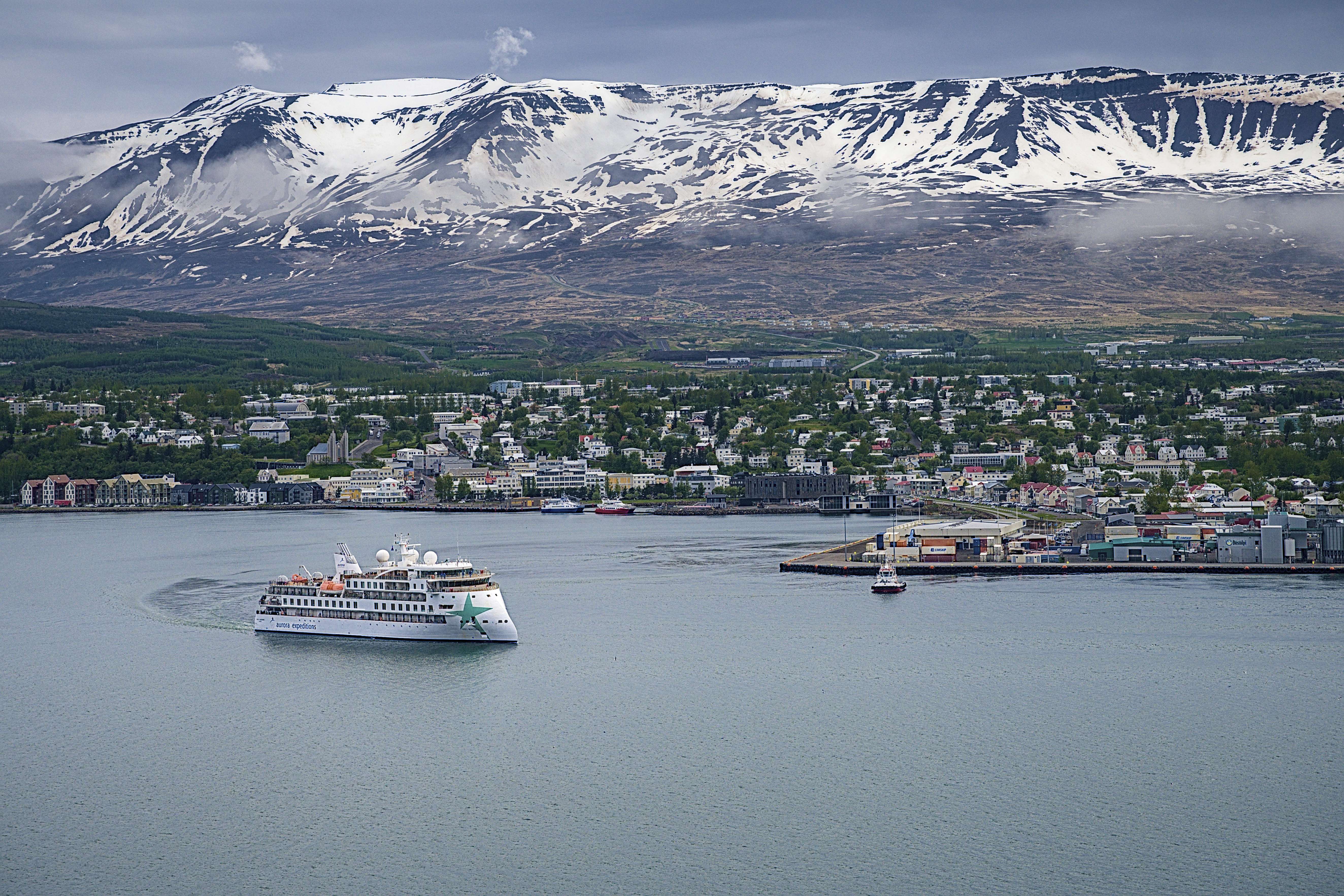 Akureyri am Fjord Eyjafjördur